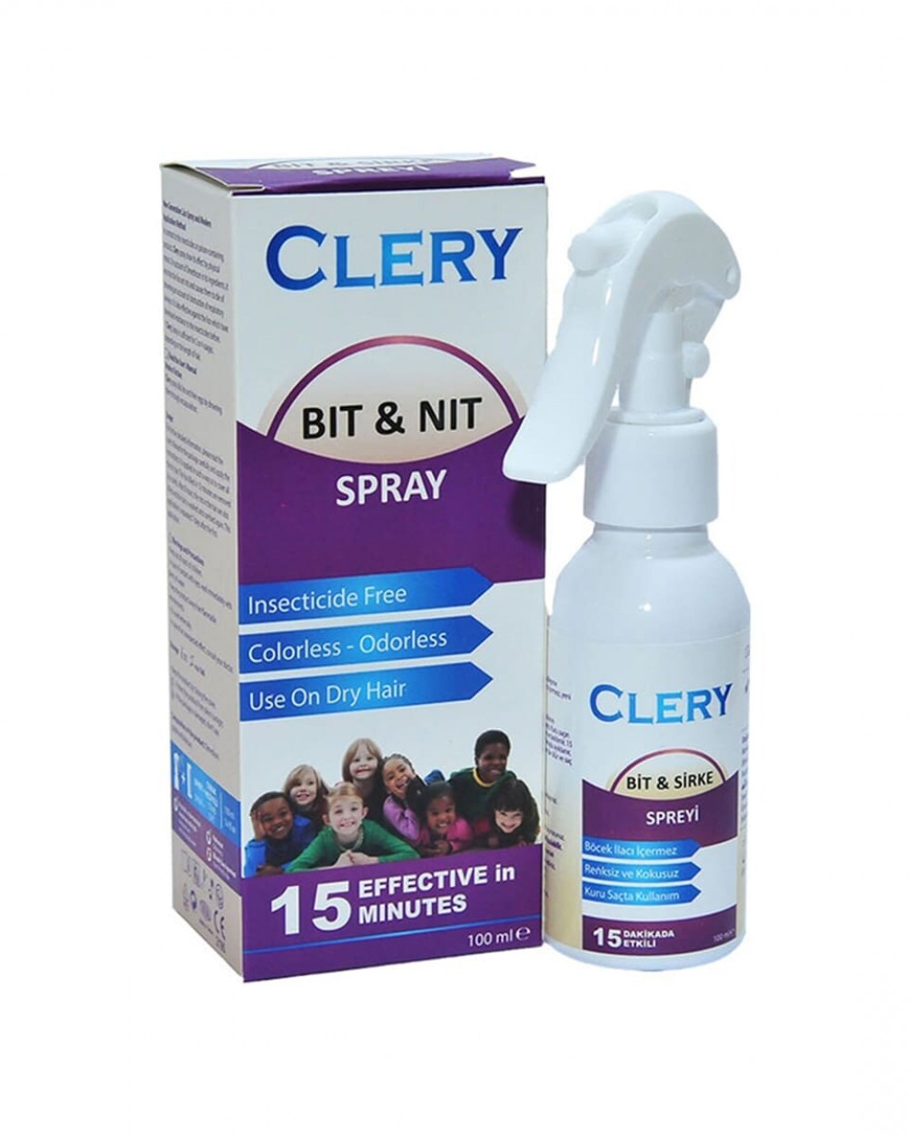 Style Turk, Clery Hair Lice Treatment Spray to Kill Head Lice and Nits