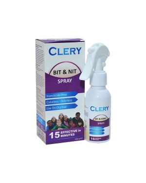 Clery Hair Lice Treatment Spray to Kill Head Lice and Nits, 100 ml + Special Comb Gift
