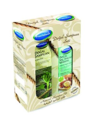 Natural Hair Care Set, Nettle Shampoo, Argan Oil hair Mask, Paraben Free