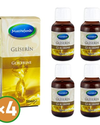 زيت الجلسرين الطبيعي, الجليسيرن الأصلي, إعادة أحياء البشرة, نضارة البشرة, مضاد تهيج, محارب علامات الشيخوخة, تنظيف البشرة, 50 ×4=200 مل