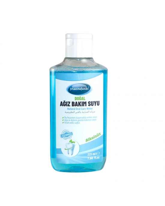 Mecitefendi Doğal Ağız Bakım Suyu, Bitkisel Koku Karşıtı, Alkolsüz, 225ml 7.60 fl.oz