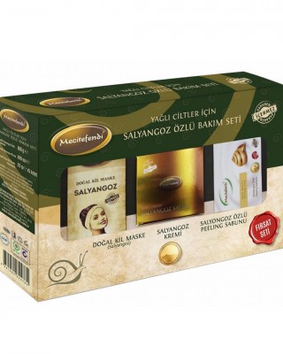 Snail Set, Snail Cream, Snail Clay Mask, Snail Peeling Soap 