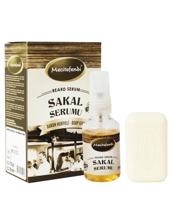 Turkish Beard Set, Herbal formula, serum and gift soap, 50 ml 150 g