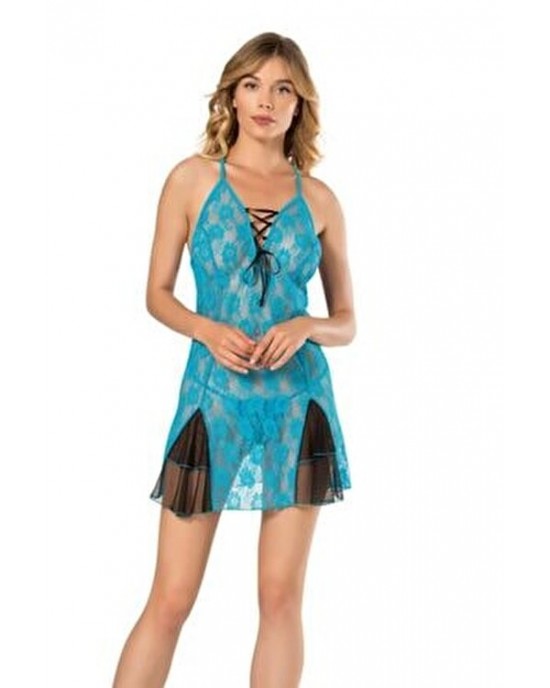 Turkish Lingerie, Sexy Lace Bodysuit Deep V Teddy Lace Babydoll