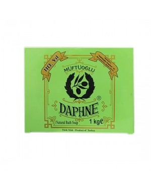 Turkish Daphne Soap, Müftüoğlu Soap with Virgin Olive Oil and Laurel for Hair and Skin Care, 1000 gr