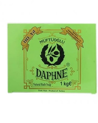 Turkish Daphne Soap, Müftüoğlu Soap with Virgin Olive Oil and Laurel for Hair and Skin Care, 1000 gr