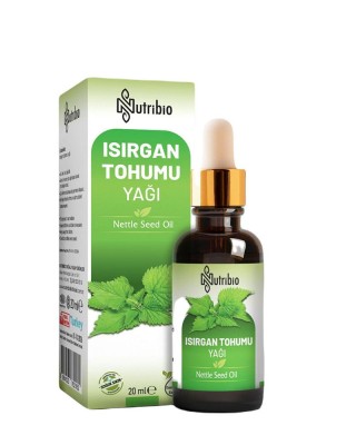Isırgan Tohumu Yağı, Organik, Soğuk Sıkım, Prostat ve Saç Sağlığı İçin Doğal Çözüm, Kepekten Kurtulmak İçin, 20 ml