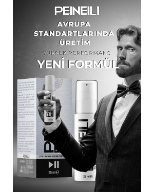 Peineili Man Delay Spray 25 ml - Delay Spray for Premature Ejaculation Control and Performance Enhancement, Made in Turkey Peineili Man Delay Spray 25 ml - Delay Spray for Premature Ejaculation Control and Performance Enhancement, Made in Turkey