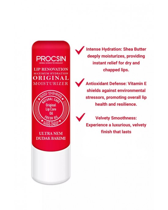 PROCSIN Lip Balm Ultra Moisture - Maximum Hydration for Everyday Lip Care