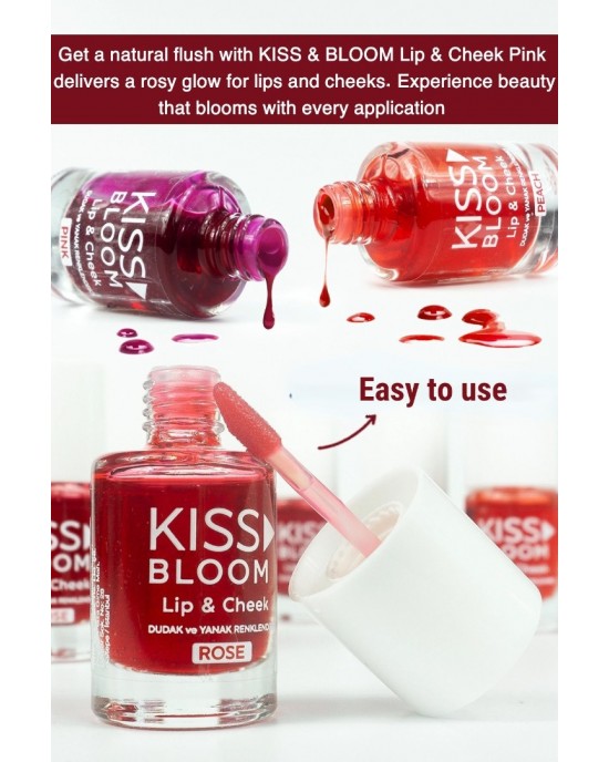 KISS & BLOOM Lip & Cheek Pink 11 ml