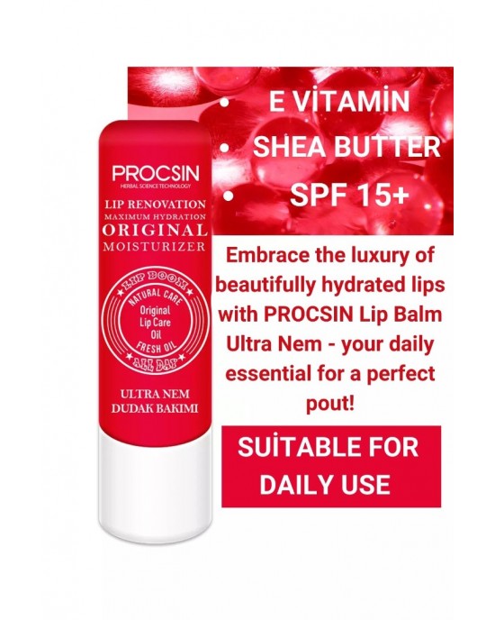 PROCSIN Lip Balm Ultra Moisture - Maximum Hydration for Everyday Lip Care