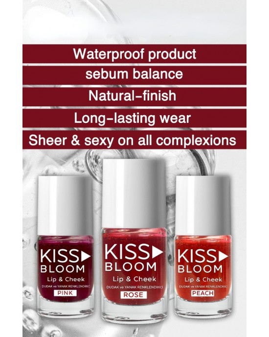 KISS & BLOOM Lip & Cheek Pink 11 ml