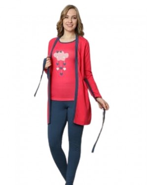 Turkish Women Pajamas Set, Casual PJS, 3 Pieces