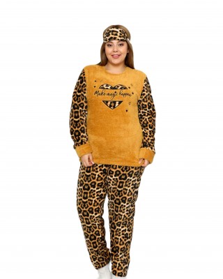 Turkish Women's Winter Pajamas - Cozy Fluffy Loungewear for Stylish Comfort