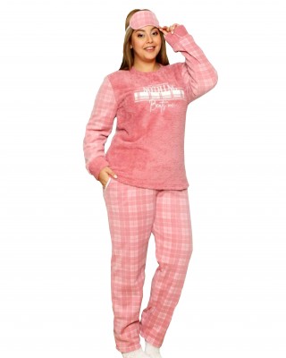 Turkish Women's Winter Pajamas - Winter Polar PJS, Embrace Cozy Elegance for Cold Nights