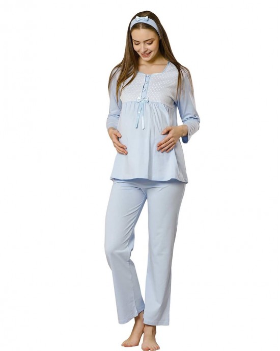 Maternity Sleepwear, Maternity Pajamas, Pregnant PJS, 3 Pieces