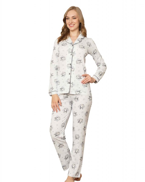 Style Turk Exclusive, Turkish Women's Long Sleeve Colored Pajama Set - Embrace Comfort in Style