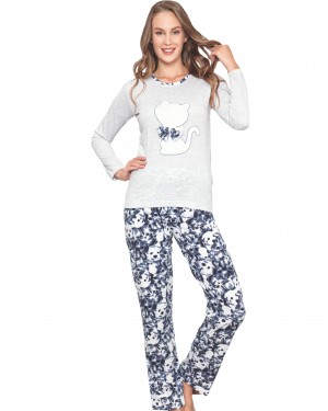 Turkish Women Pajamas, Long Sleeve Pajamas, Casual PJS