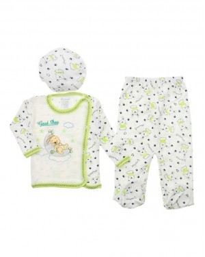Bebek Pijaması – 3 Parça Türk Bebek Kıyafeti Seti, %100 Pamuk Yeni Doğan Giysi Seti Bebek Pijaması – 3 Parça Türk Bebek Kıyafeti Seti, %100 Pamuk Yeni Doğan Giysi Seti