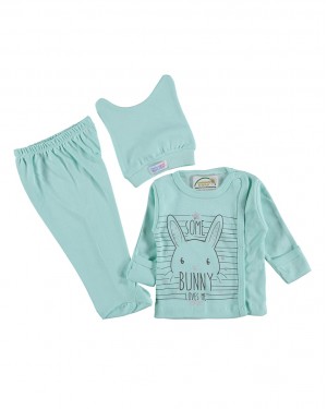 Bebek Pijama, Bebek Seti, %100 Pamuklu Türk Bebek Kıyafet Seti, 3 Parça Bebek Pijama, Bebek Seti, %100 Pamuklu Türk Bebek Kıyafet Seti, 3 Parça
