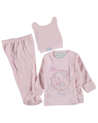 Bebek Pijama Seti – %100 Pamuklu Türk Bebek Kıyafeti Seti | Yeni Doğan Kıyafet Seti | Şirin Bebek Giysisi