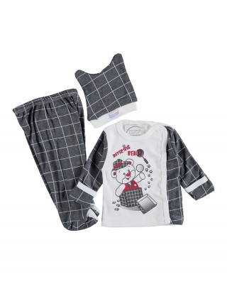 Bebek Pijama Seti | Yeni Doğanlar İçin Türk Bebek Kıyafetleri – %100 Pamuk Konforu