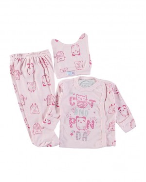 Bebek Pijama | Türk Bebek Giyim Seti | %100 Pamuk Yenidoğan Kıyafetleri, Mevlüt Takımı, 3 Parça Bebek Pijama | Türk Bebek Giyim Seti | %100 Pamuk Yenidoğan Kıyafetleri, Mevlüt Takımı, 3 Parça