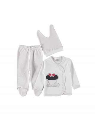 Baby Pajama, 100% Cotton Turkish Baby Clothes Set for Newborns – 3-Piece Baby Set