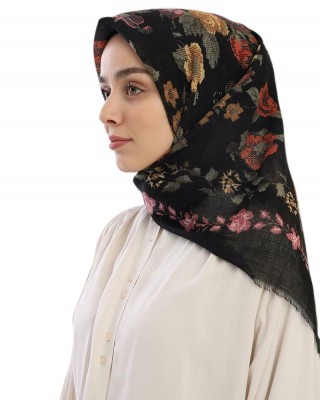 Turkish Hijab, Non-Slip Hijabs, Head Scarf for Women, Traditional Floral Patterns