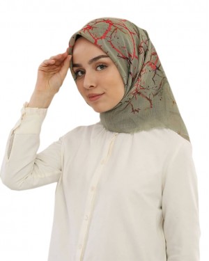 Non-Slip Hijabs, Head Scarf for Women, Turkish Hijab, Dendrites Pattern Non-Slip Hijabs, Head Scarf for Women, Turkish Hijab, Dendrites Pattern