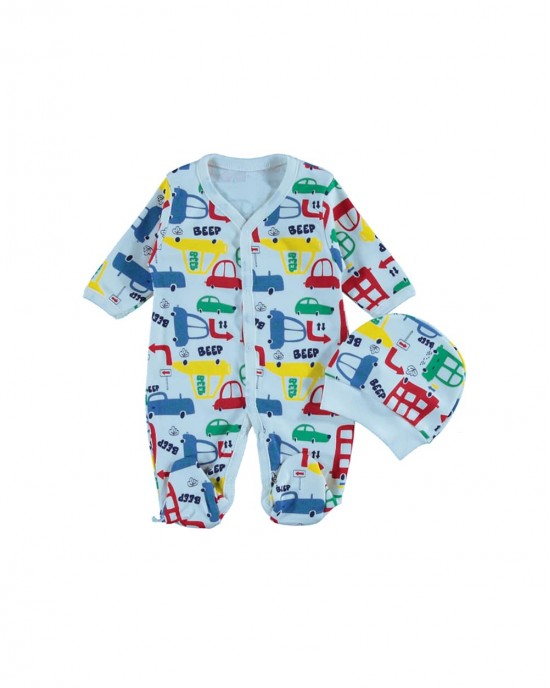 Sleep and Play Suit, Snap Closure Baby Overalls, Baby Boy Overalls