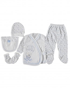 Türk Bebek Kıyafet Seti, %100 Pamuk Yenidoğan Kıyafetleri, 5 Parçalı Bebek Takımları Türk Bebek Kıyafet Seti, %100 Pamuk Yenidoğan Kıyafetleri, 5 Parçalı Bebek Takımları