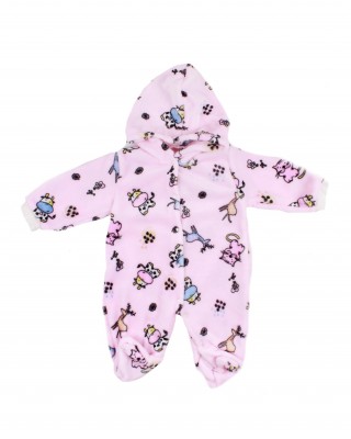 Winter Jumpsuit for Baby Girls - Cozy Turkish Baby Overalls for Winter Season