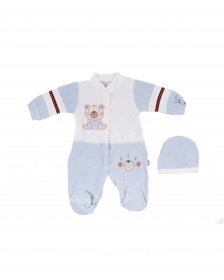 Sleep and Play Suit, Snap Closure Baby Overalls, Baby Boy Overalls