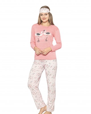 Türk Kadın Pijama Takımı Uyku Maskesi İle - Style Turk'te Şık Konfor