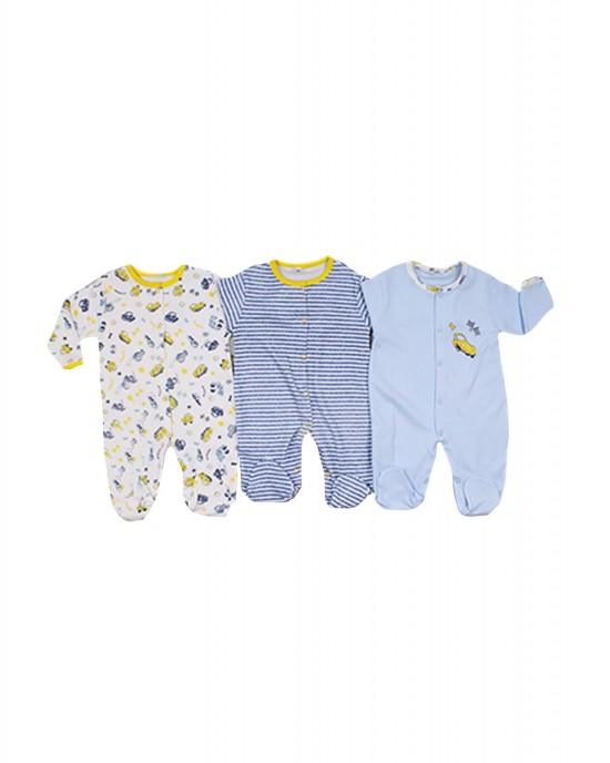 Sleep and Play Suit Set, Snap Closure Baby Overalls, Baby Boy and Girl Overalls Set