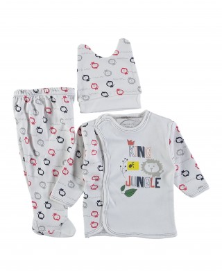 Turkish Baby Clothes Set – 3-Piece Newborn Clothing Set, 100% Cotton Baby Clothes for Newborns