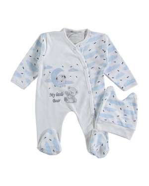 Sleep and Play Suit, Snap Closure Baby Overalls, Baby Boy Overalls	