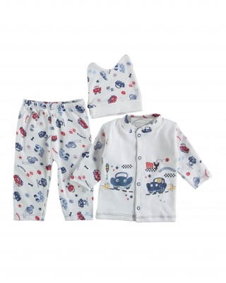 Turkish Baby Clothes Set - 3-Piece Newborn Clothing Set in 100% Cotton