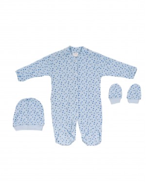 Sleep and Play Suit, Snap Closure Baby Overalls Set, Baby Boy Overalls, 4 Pieces