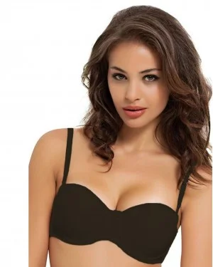 NBB Black Satin without inner lining Bra