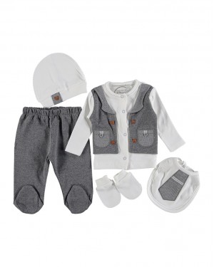 Türk Bebek Kıyafet Seti – 5 Parçalı Yeni Doğan Kıyafet Seti – 100% Pamuklu Bebek Seti, Şık ve Konforlu Bebek Elbisesi Türk Bebek Kıyafet Seti – 5 Parçalı Yeni Doğan Kıyafet Seti – 100% Pamuklu Bebek Seti, Şık ve Konforlu Bebek Elbisesi