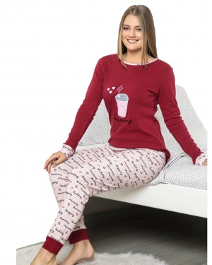 Turkish Women Pajamas, Autumn Interlock Pajamas, Mummy PJS