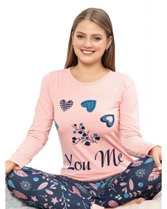 Connect in Comfort with You Me Two-Piece Summer Pajamas from Style Turk