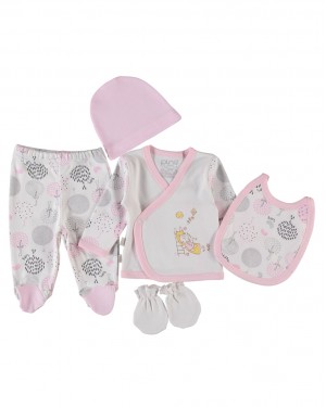Türk Bebek Kıyafet Seti - 5 Parçalı Yeni Doğan Pamuk Seti Konfor ve Şıklık İçin Türk Bebek Kıyafet Seti - 5 Parçalı Yeni Doğan Pamuk Seti Konfor ve Şıklık İçin
