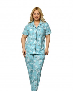 Turkish Women Pajamas, Short Sleeve Pajamas, Casual PJS