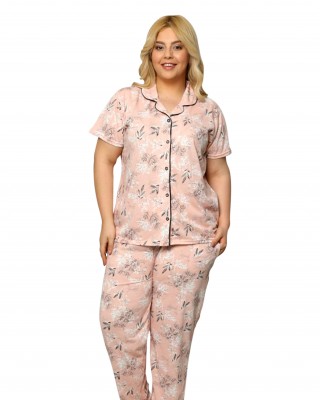 Turkish Women Pajamas, Short Sleeve Pajamas, Casual PJS