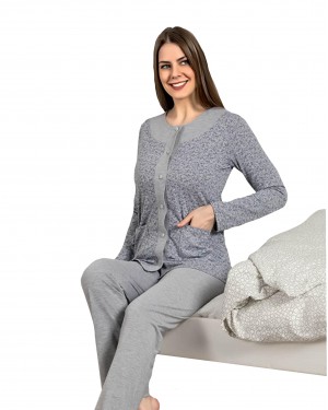 Turkish Women Pajamas, Long Sleeve Pajamas, Casual PJS