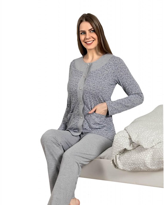 Turkish Women's Long Sleeve Pajamas Set - Cozy and Stylish Sleepwear