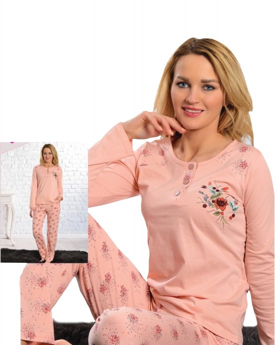 Discover Comfort, Turkish Women Pink Pajamas Set in High-Quality Viscon